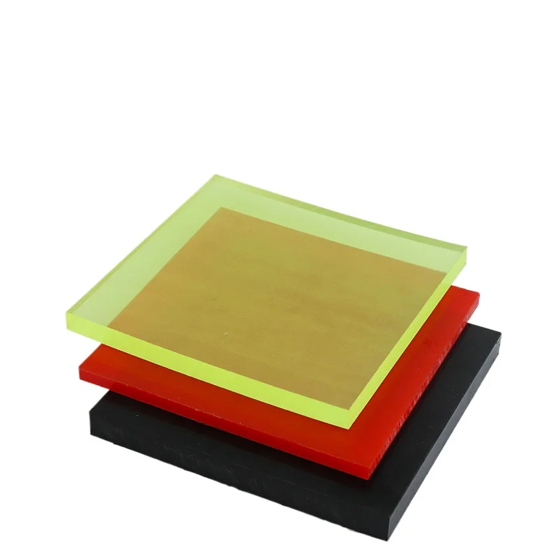 Colored Polyurethane Rubber Sheet 2-20mm Thick Oil Resistant PU Damping Pad Elastic Plastic Sheet