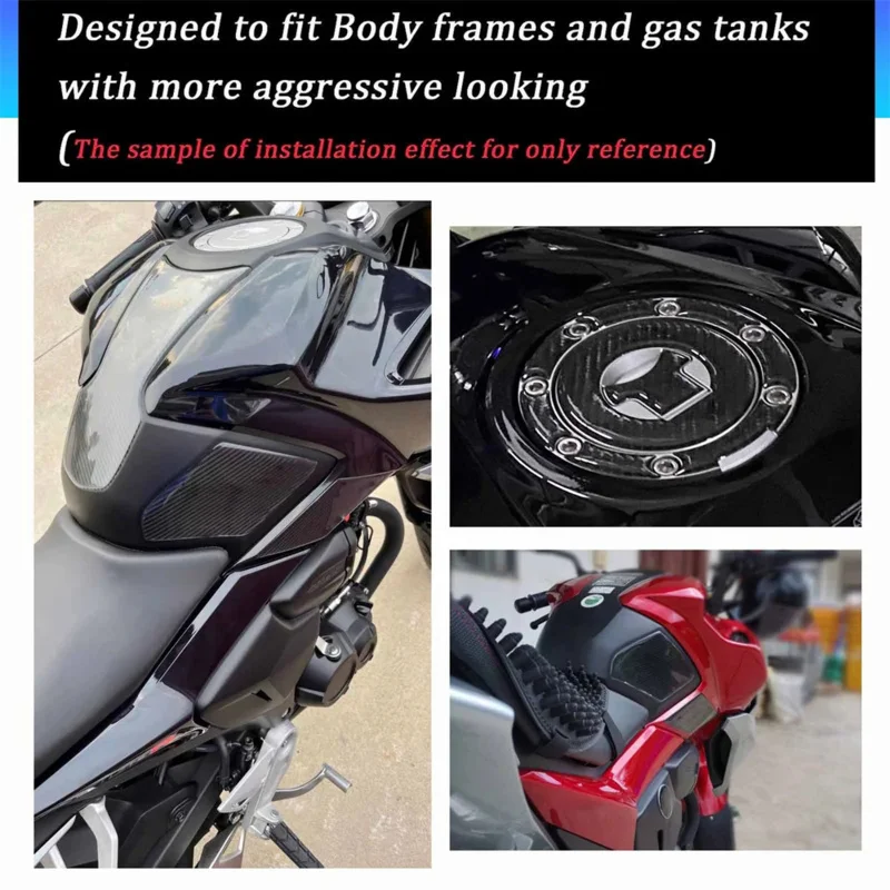 Motorcycle Gas Knee Grip Protector Anti-Slip Sticker Tank Traction Pad Side Decal for Honda CB190R CB190R CB 190R