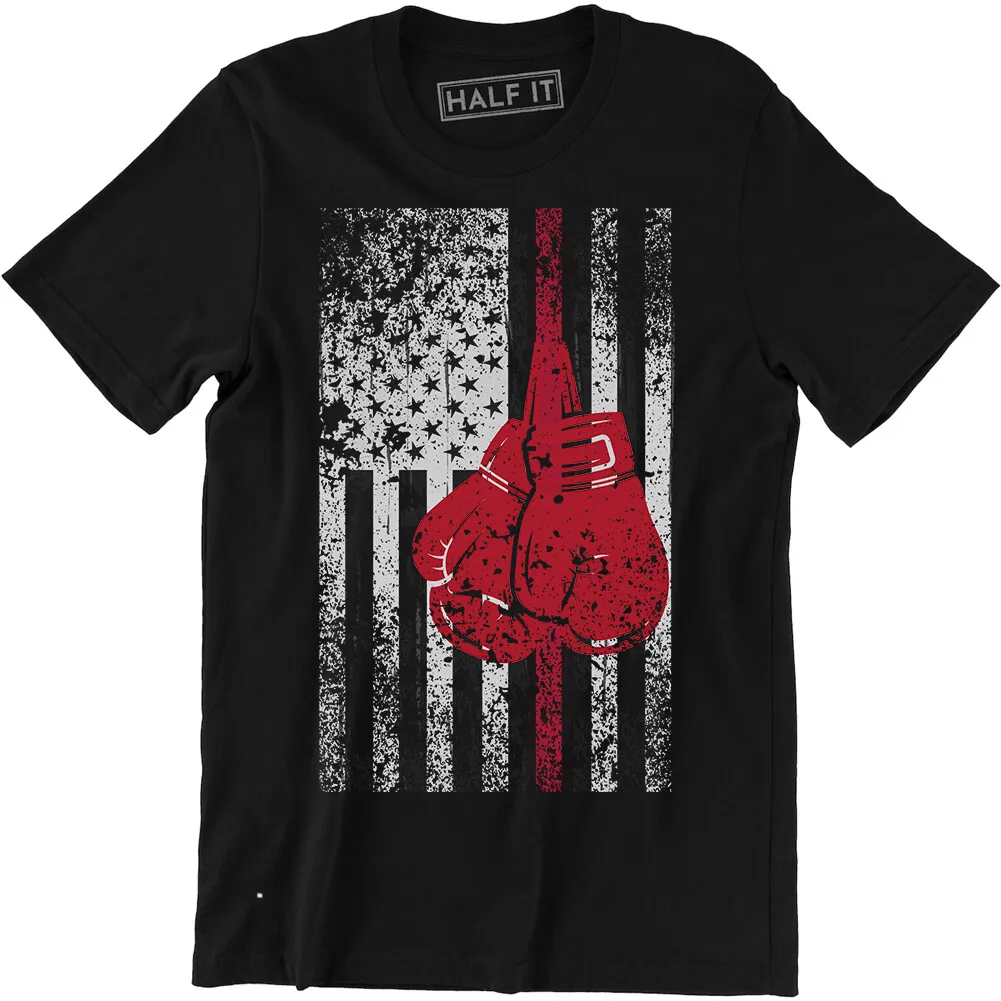 Boxing Gloves - Gym Training Pride Patriotic Shirt Men's T-shirt Tee Fighter