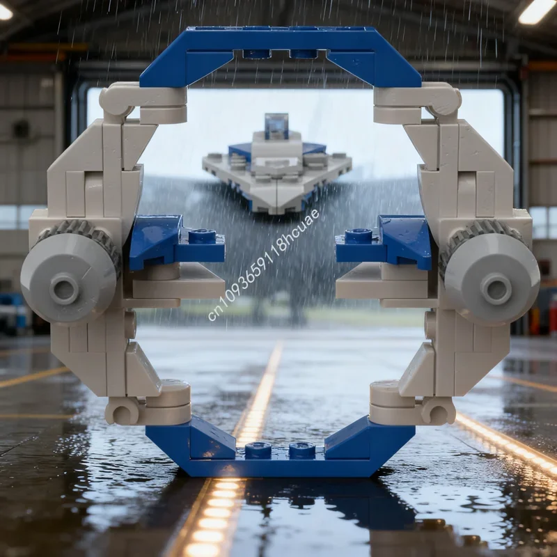 64pcs MOC Delta 7 Hyperdrive Spaceed Model Building blocks Architecture creative toy idea Christmas gifts Brick Kids Birthday