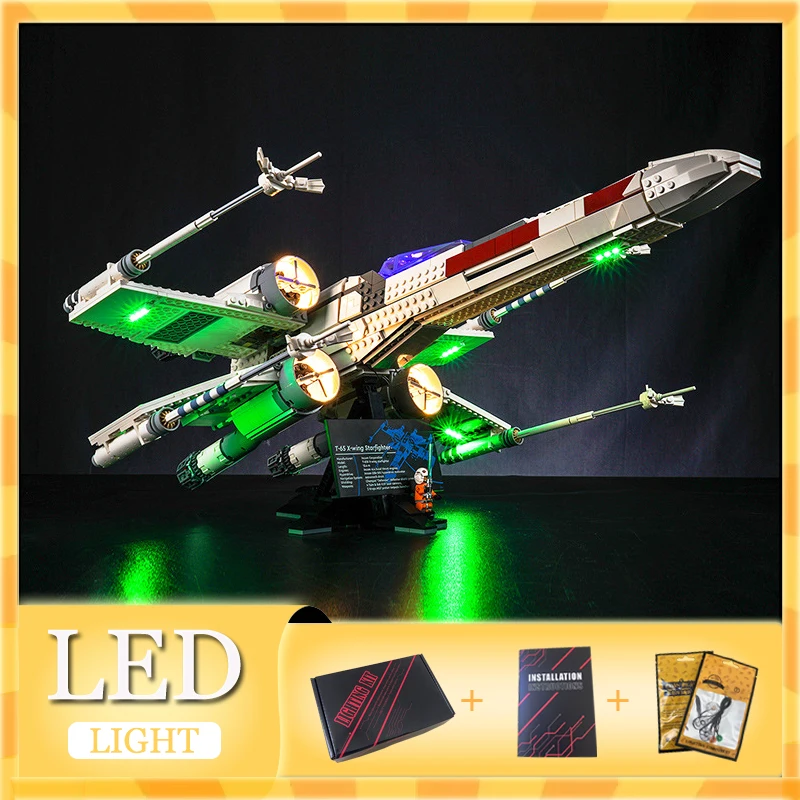 DIY LED Light Kit For LEGO 75355 X-wing Starfighter (Only LED Light,Without Blocks Model)