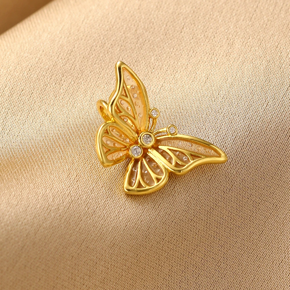 Butterfly Charm Apple Key Moon Castle 925 Silver Pendant Fit Original Plate Bracelet DIY Women's Jewelry Fashion Accessories view 5