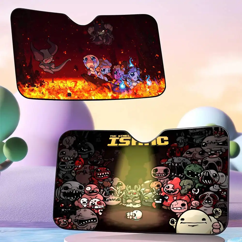 

Hot Game The Binding Of Isaac Car Windshield Funny Sun Shade Foldable UV Ray Sun Visor Protector Sunshade for Front Window