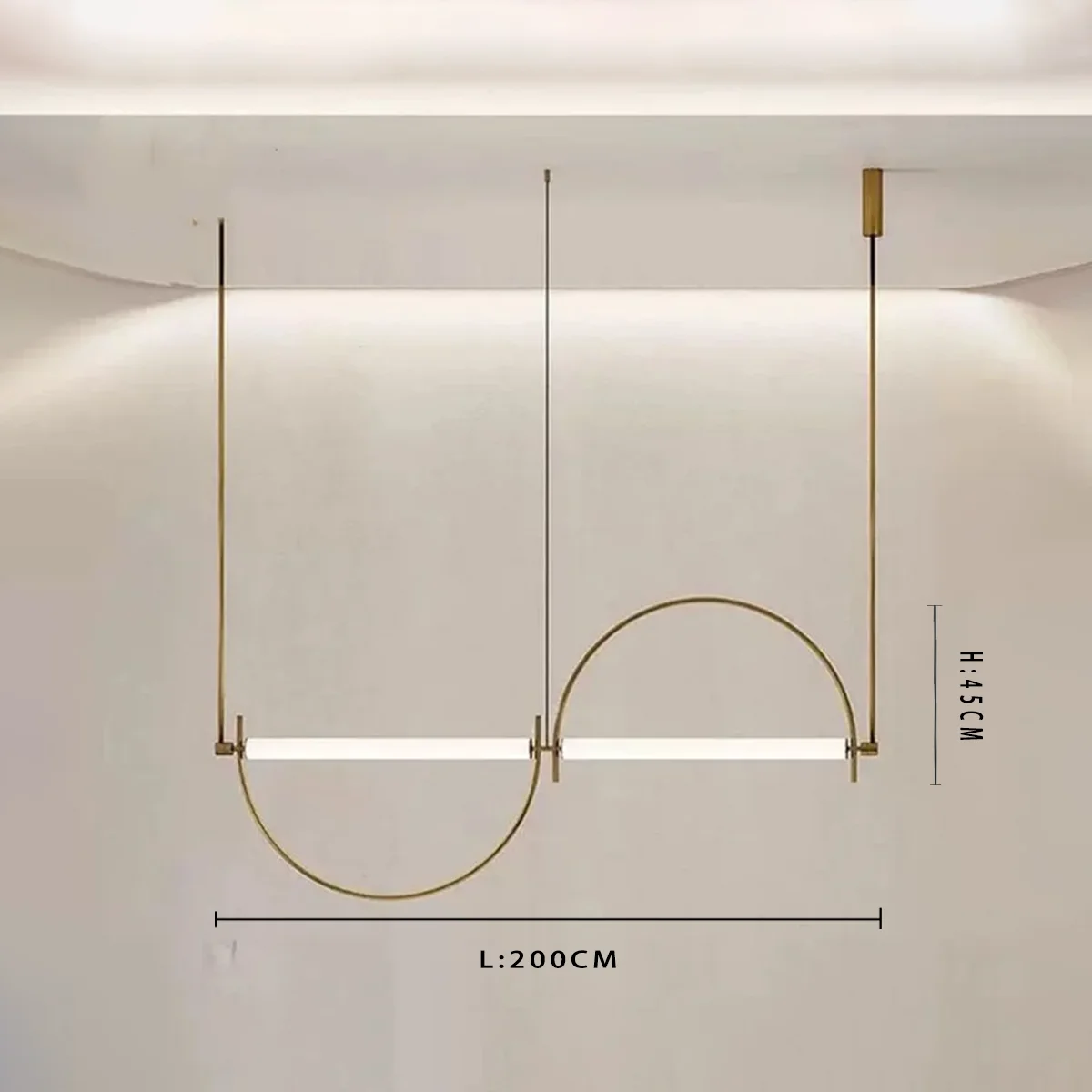 Minimalistisch design hangende led-kroonluchters hanglampen voor woonkamer kantoor slaapkamer binnen huis villa
