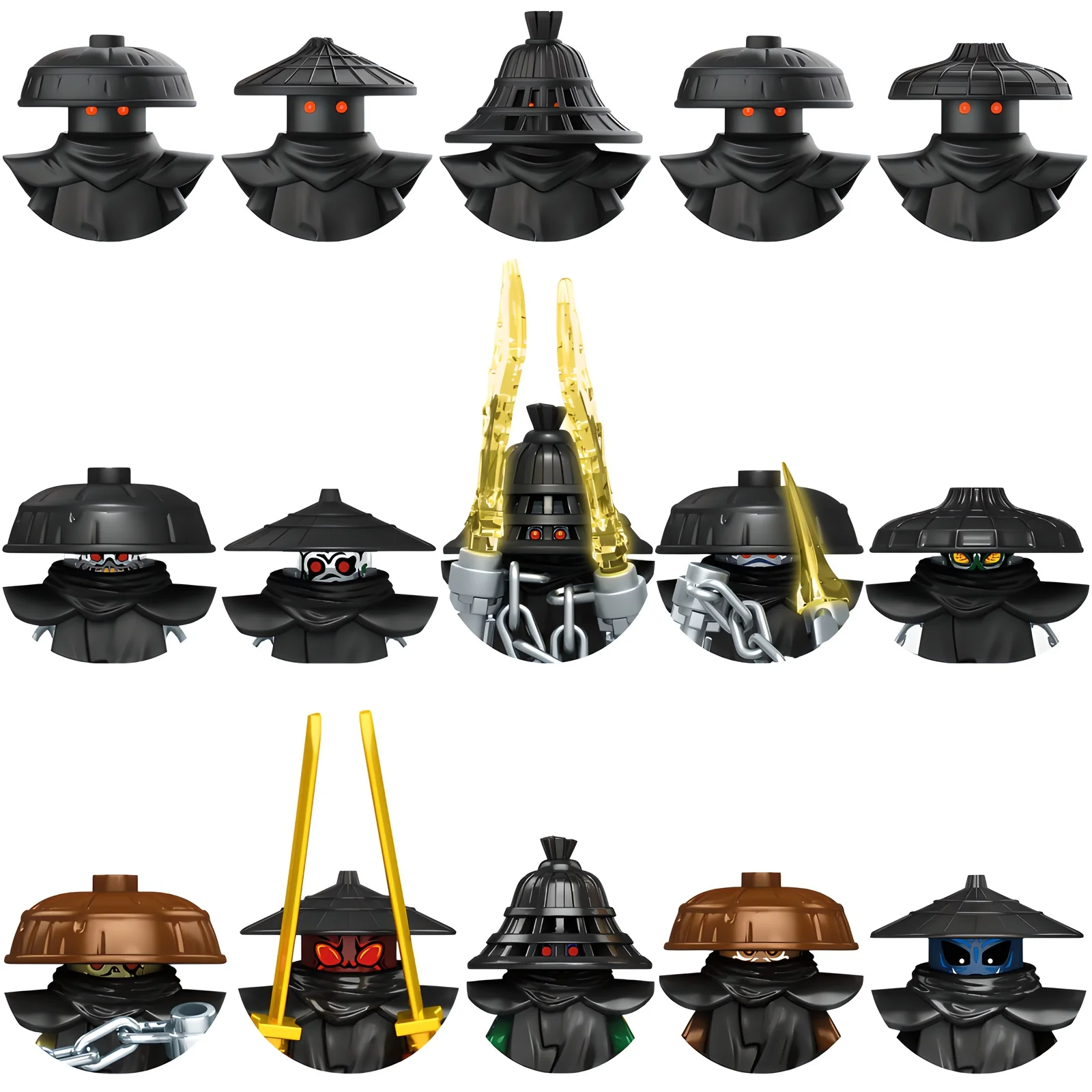 

RT8006 RT8010 The new ban five-member Noct Trox Kul 18 Season Seal Assembled Brick Minifigure Toy