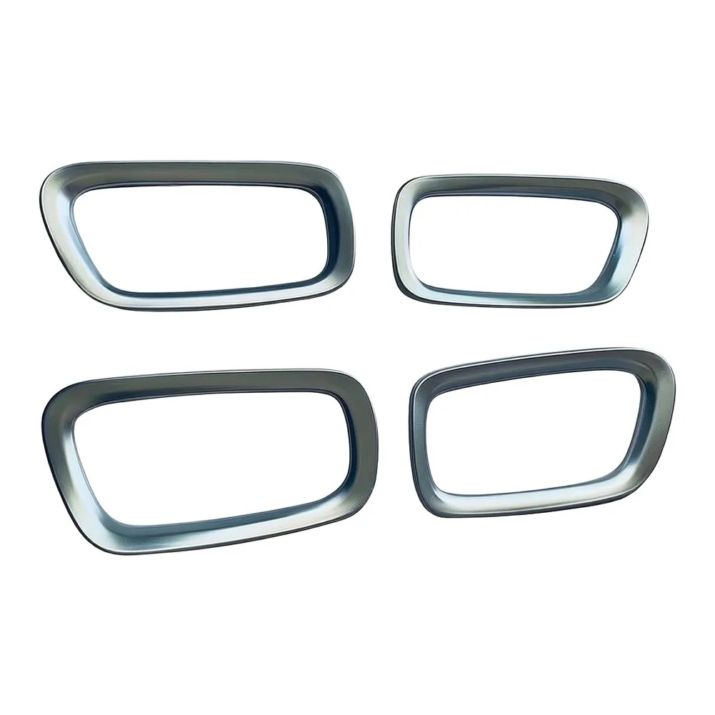 /Car /Interior /Door Handle Bowl Cover Trim For Honda For Vezel For HRV 2016-2022 Black Silver ABS Plastic Decoration Sticker