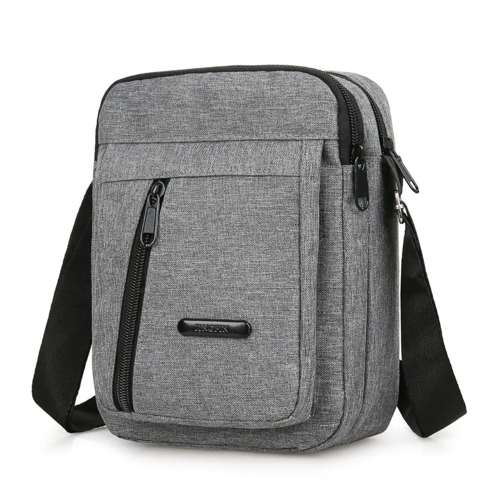 

Casual Canvas Men's Crossbody Bags Large Capacity Multifunction Messenger Bags Adjustable Strap Satchel Travel