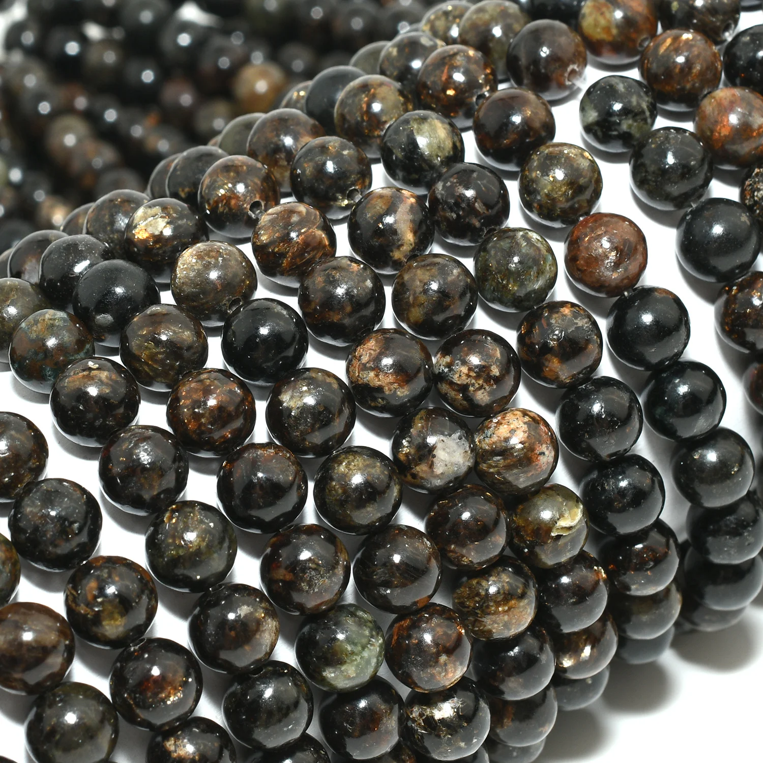 الطبيعية بسيطة مستوى الجودة البيوتيت فضفاض الخرز المستديرة 8mm-8.3mm