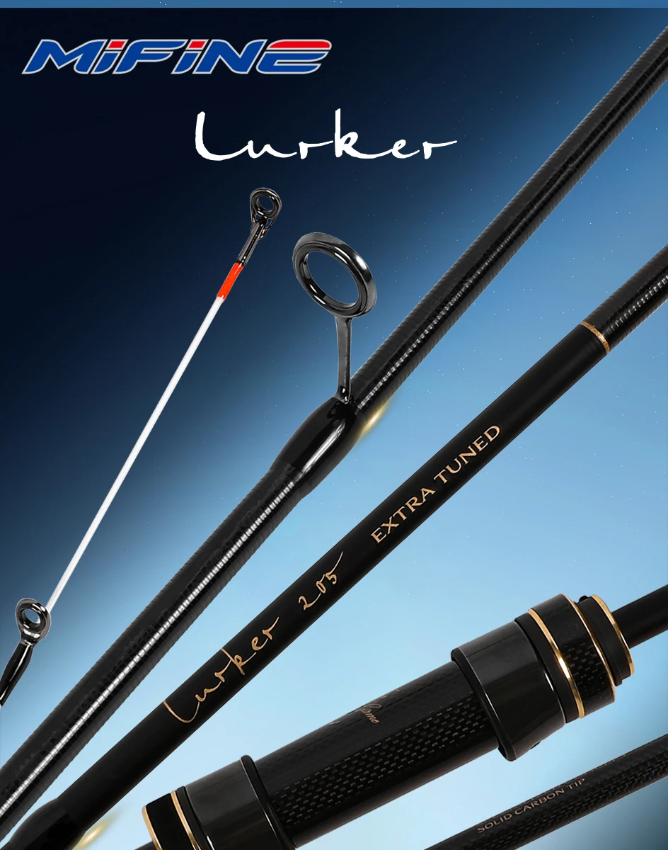 MIFINE LURKER Tubular&Solid Tip Spinnrute XUL/UL/L TORAY 46T Länge 1,85M/1,93M/1,96M für Barsch- und Bass-Angeln in Süß- und Salzwasser – Detail 1