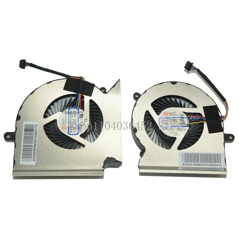 PAAD06015SL PABD07012SH N426 N425 New For MSI GL65 GE65 GP65 WE65 MS-16U7 CPU GPU COOLING FAN DC5V 0.55A 1.0A