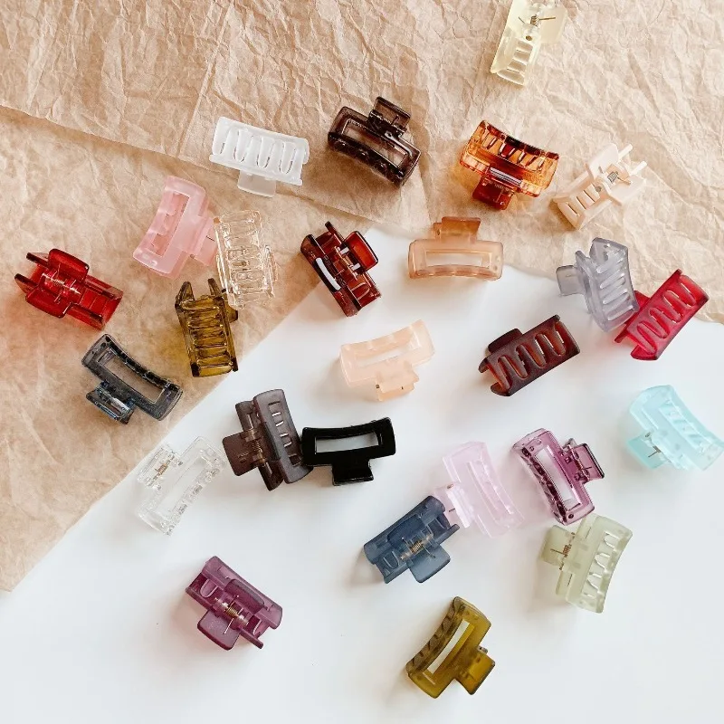 

Acrylic Transparent Small Hair Claw Clip for High Ponytail Bangs Non Slip Durable Lightweight Premium Versatile Daily Headwear