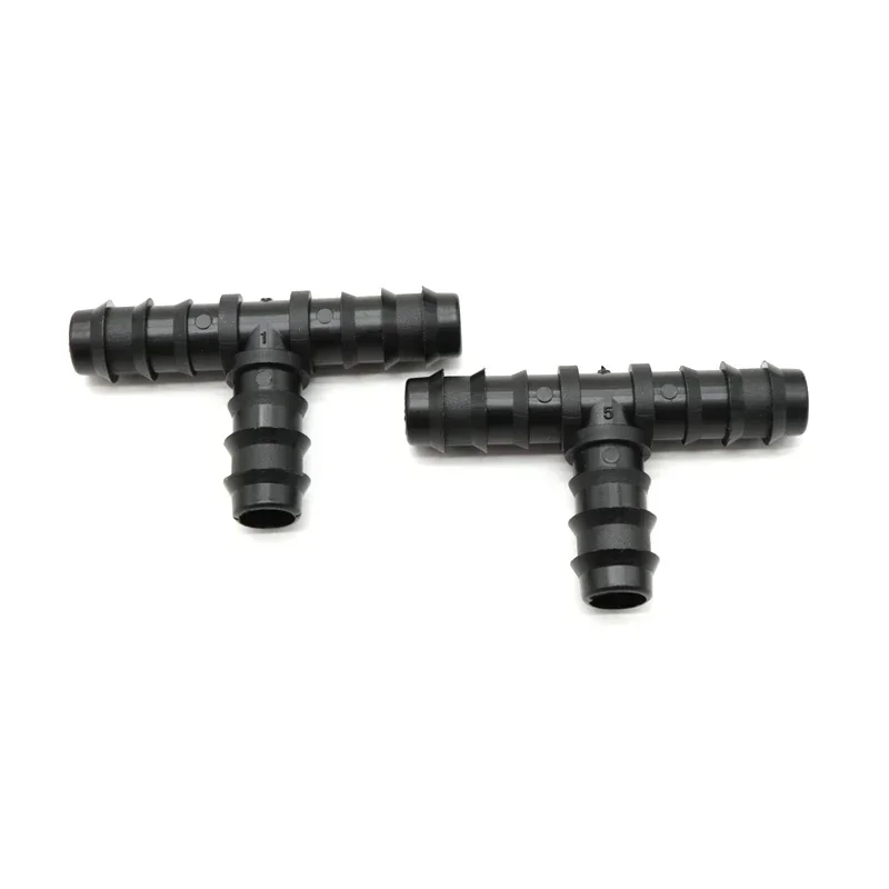 Conector de tubulação PE estufa, Tee Cotovelo reto, Micro Spray, Acessórios de irrigação, Encaixe de tubulação, 16mm, 20mm, 25mm, 10Pcs