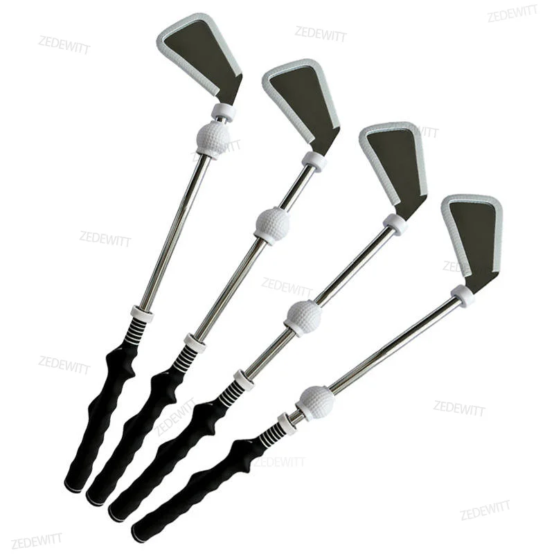 For Golf Practice Multifunctional Retractable Swing Training Aid Rhythm Click Sound Tempo Strength Grip Trainer Accessory