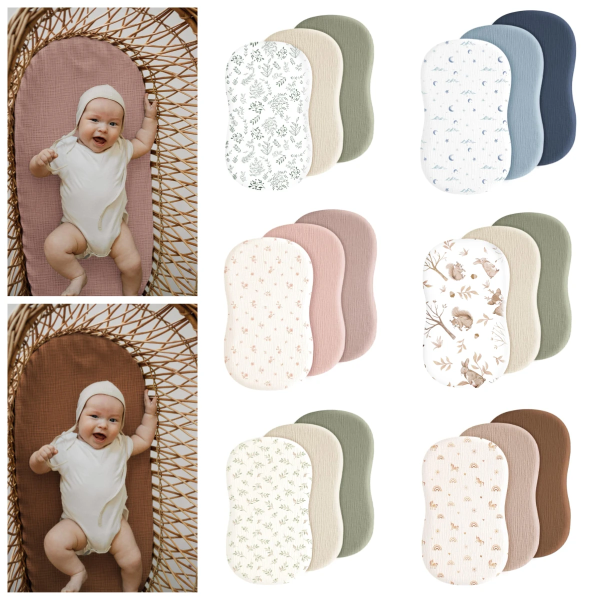 baby-muslin-bassinet-sheets-3pack-elastic-cozy-fitted-cotton-bassinet-mattress-sheet-for-baby-fit-for-hourglass-cradle-pad-sheet