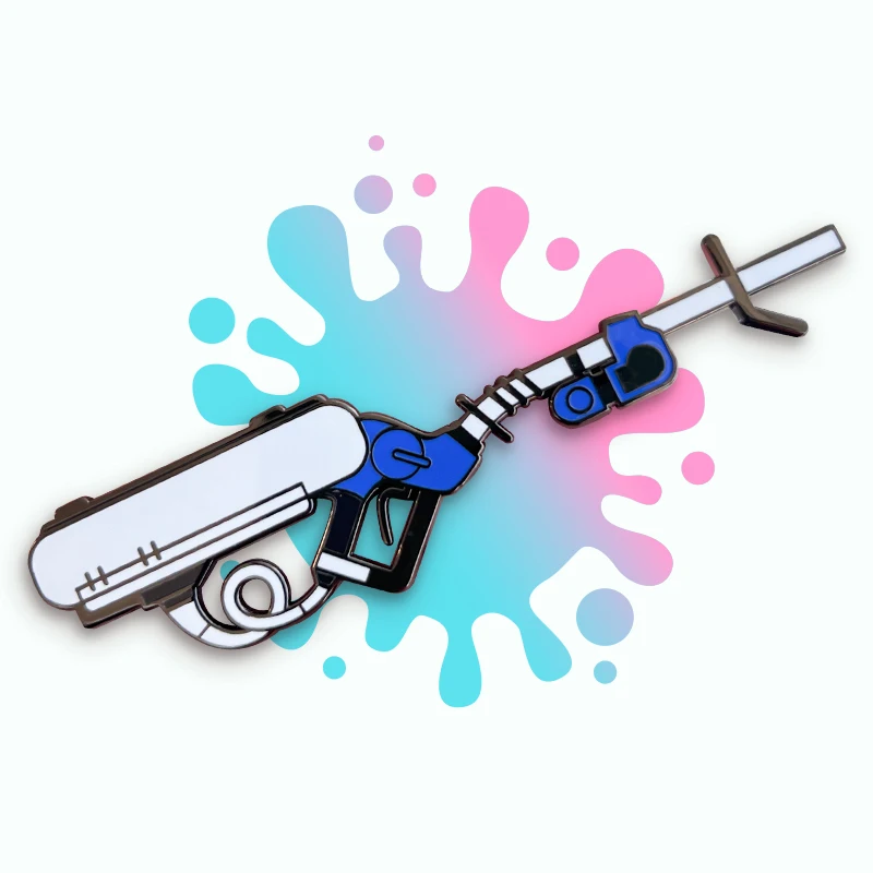 Game Splatoon 3 Badge Jet Fighter Weapons Liter 4K Limited Badges Jewelry Doujin Cosplay Collections Gifts
