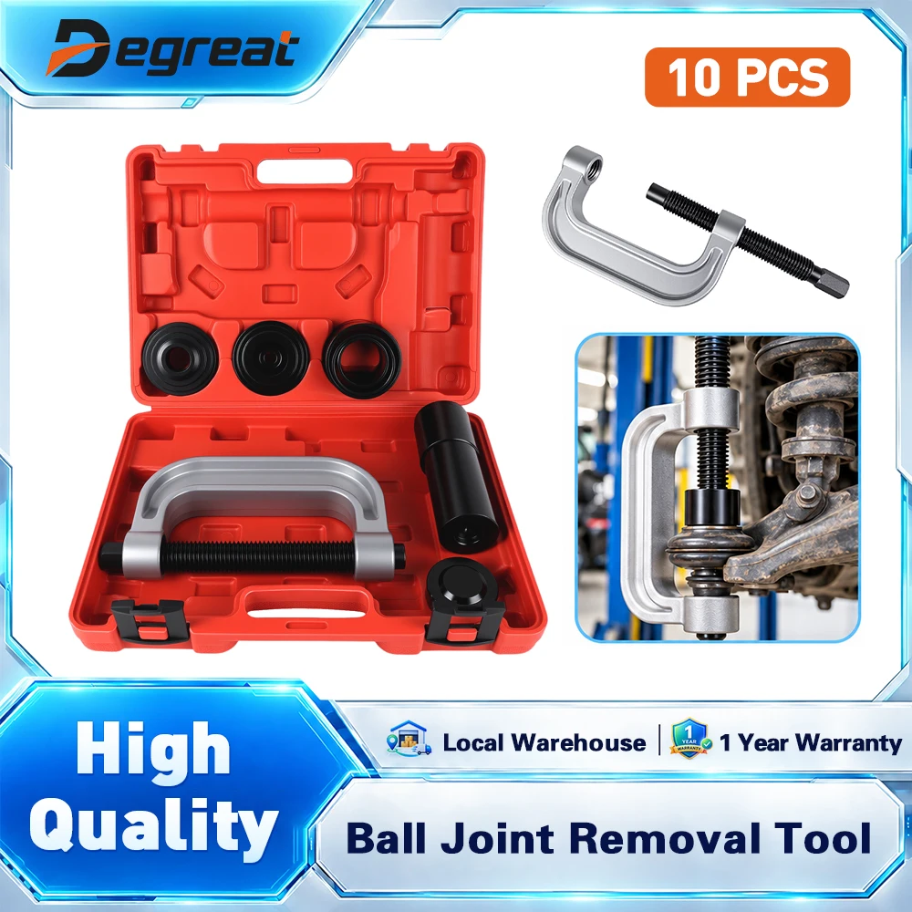 Image of Degreat Heavy Due 4-in-1-Kugelgelenk-Press- und U-Gelenk-Abdeckwerkzeug-Set mit 4x4-Adaptern für die meisten 2WD- und 4WD-Busse und leichten Lkw