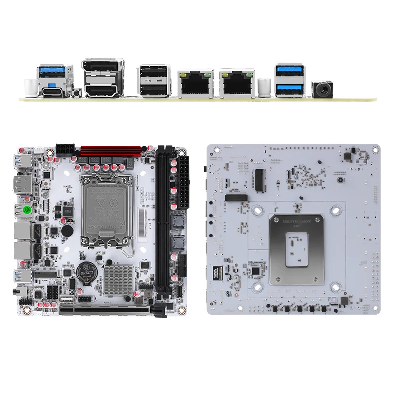 Q670 Plus Intel vPro 8ベイ NAS マザーボード 第12/13/14世代 LGA1700 3xNVMe 2xSFF-8643 1xPCIE5.0x16 2xDDR5 2x2.5G LAN ITX メインボード