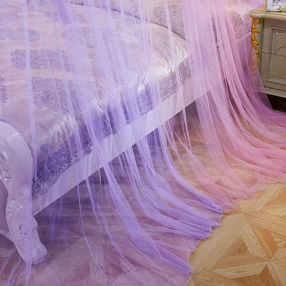1Pcs Large Dome Bed Canopy Hanging Mosquito Net Lace Bed Curtain Soft Comfortable Breathable Insect Protection Bedroom