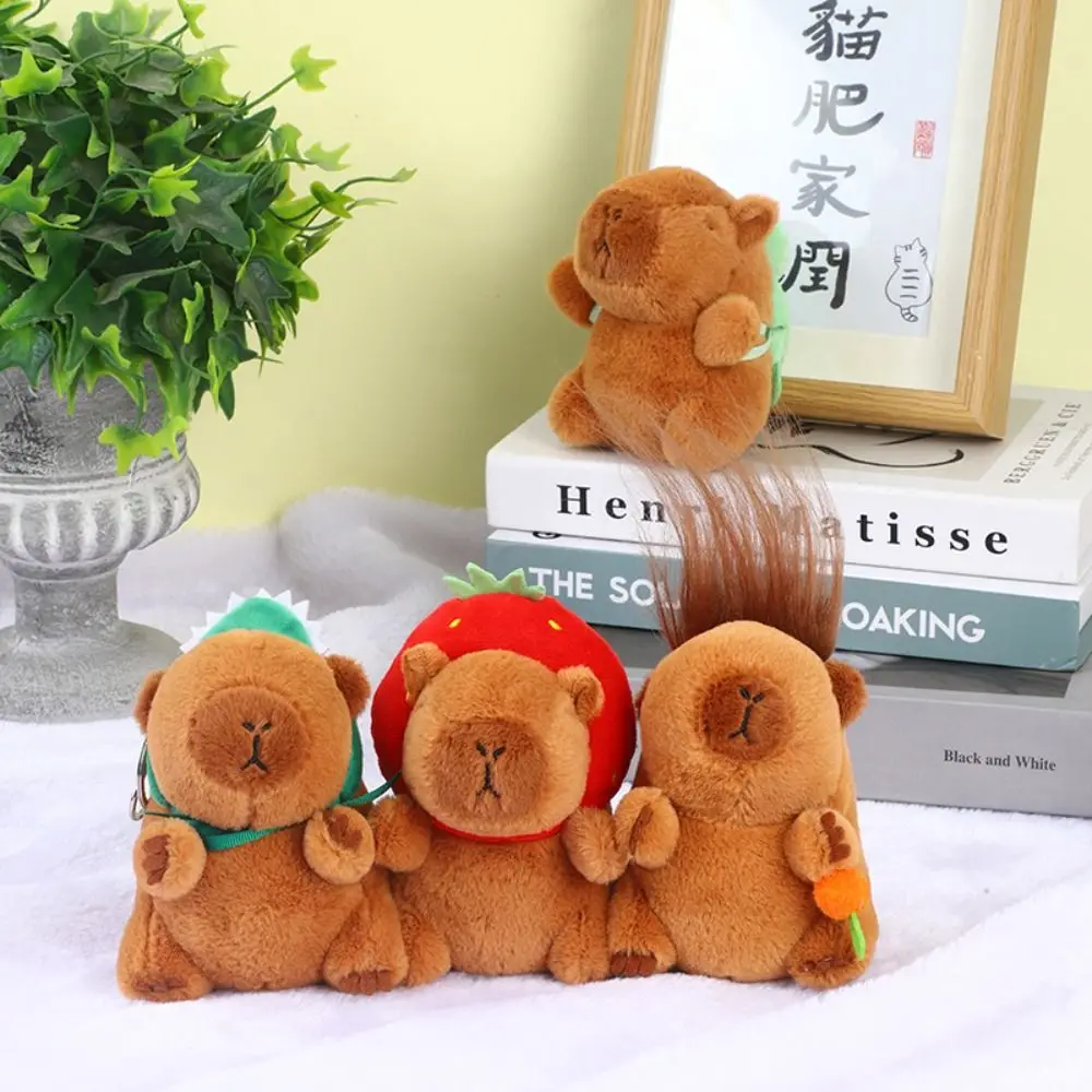 PP Cotton Capybara Plush Keychain Plush Soft Anime Capibara Pendant Capybara Cartoon Anime Capybara Plush Keyring