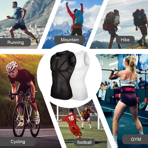 Imagen 2 del producto DAREVIE ciclismo primera capa hombre compresión sin costuras mujeres bicicleta ciclismo deportes interiores primera capa camiseta interior capa Base de bicicleta