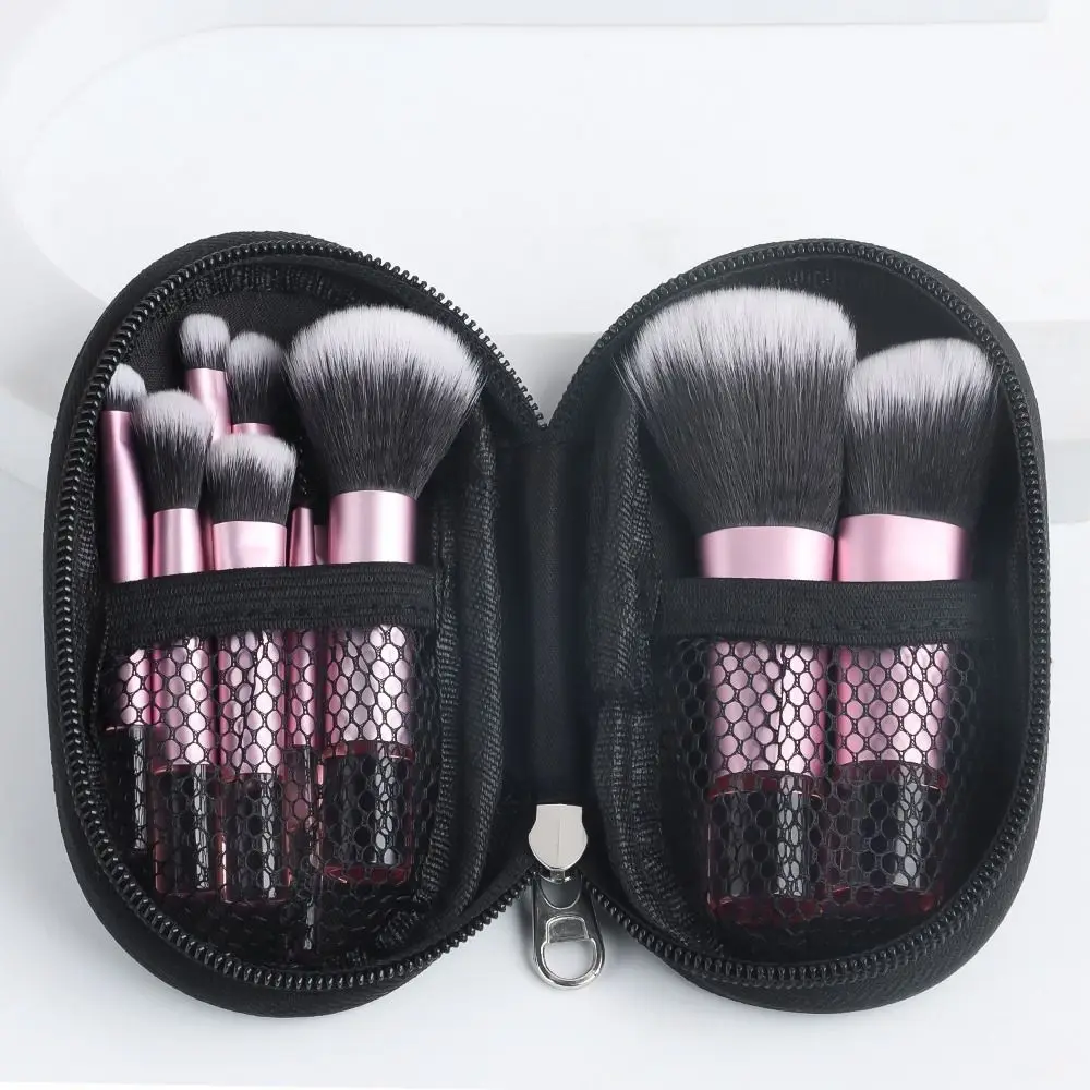 Ensemble de pinceaux de maquillage en Fiber artificielle, manche en cristal, outil de maquillage, fond de teint, fard à paupières, Kit de beauté, 10 pièces/ensemble