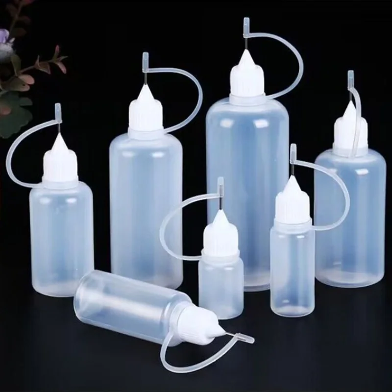 5/10ML Alcohol Dispensing Bottle for Mobile Phone Repair Cleaning 50ML Plastic Syringe Bottle WXGJTZ01