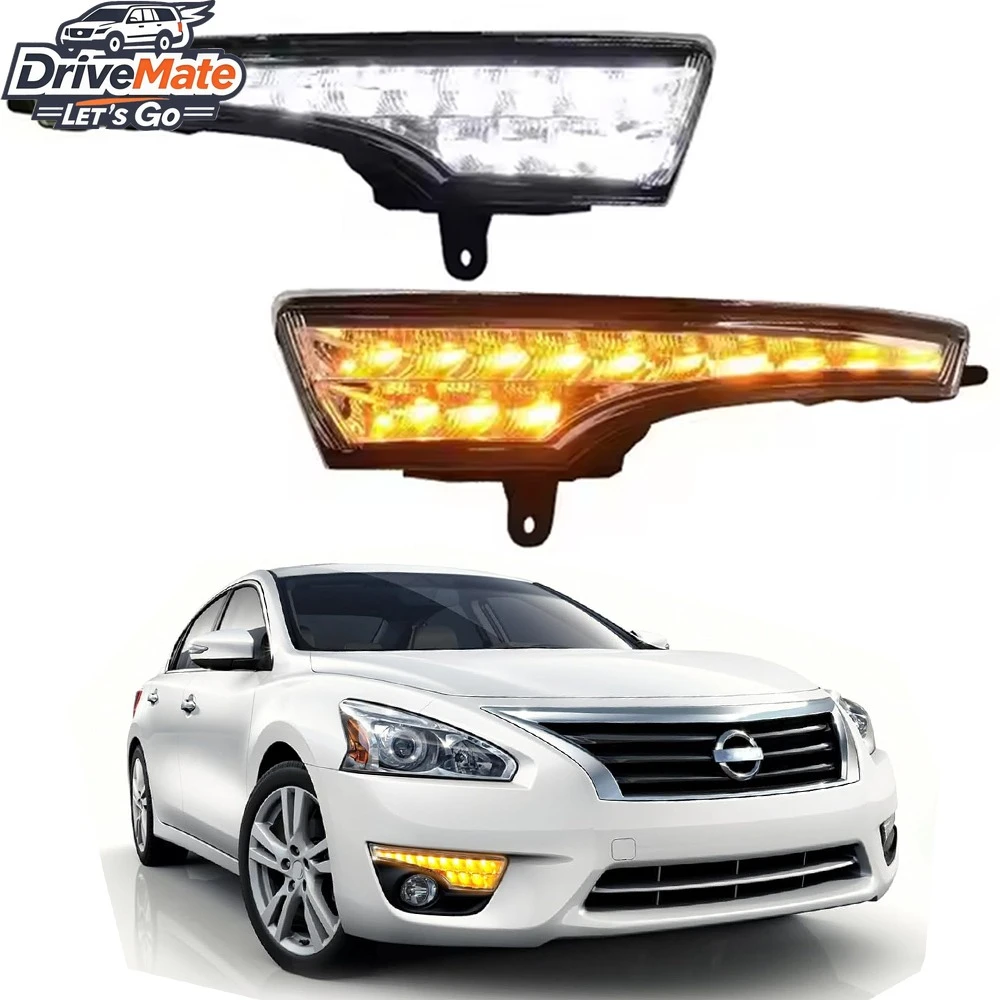

LED DRL for Nissan Teana Altima 2013 2014 2015 2016 Daytime Running Lights Fog Lamp Cover Headlight 12V Daylight