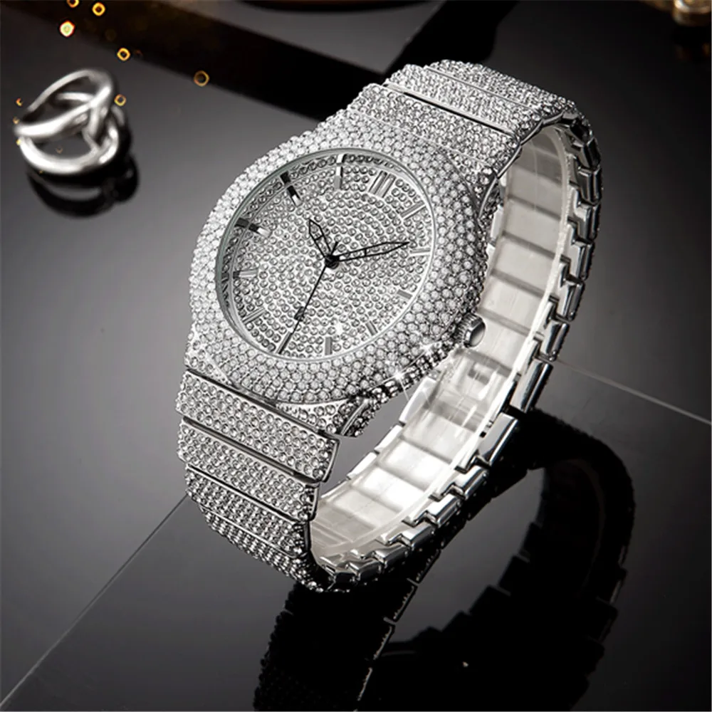 Genuine Big Brand Men Watches Hip Hop Diamond Luxury Golden Date Quartz Gifts Quartz Watch Relogio Masculino Montre Homme 2026
