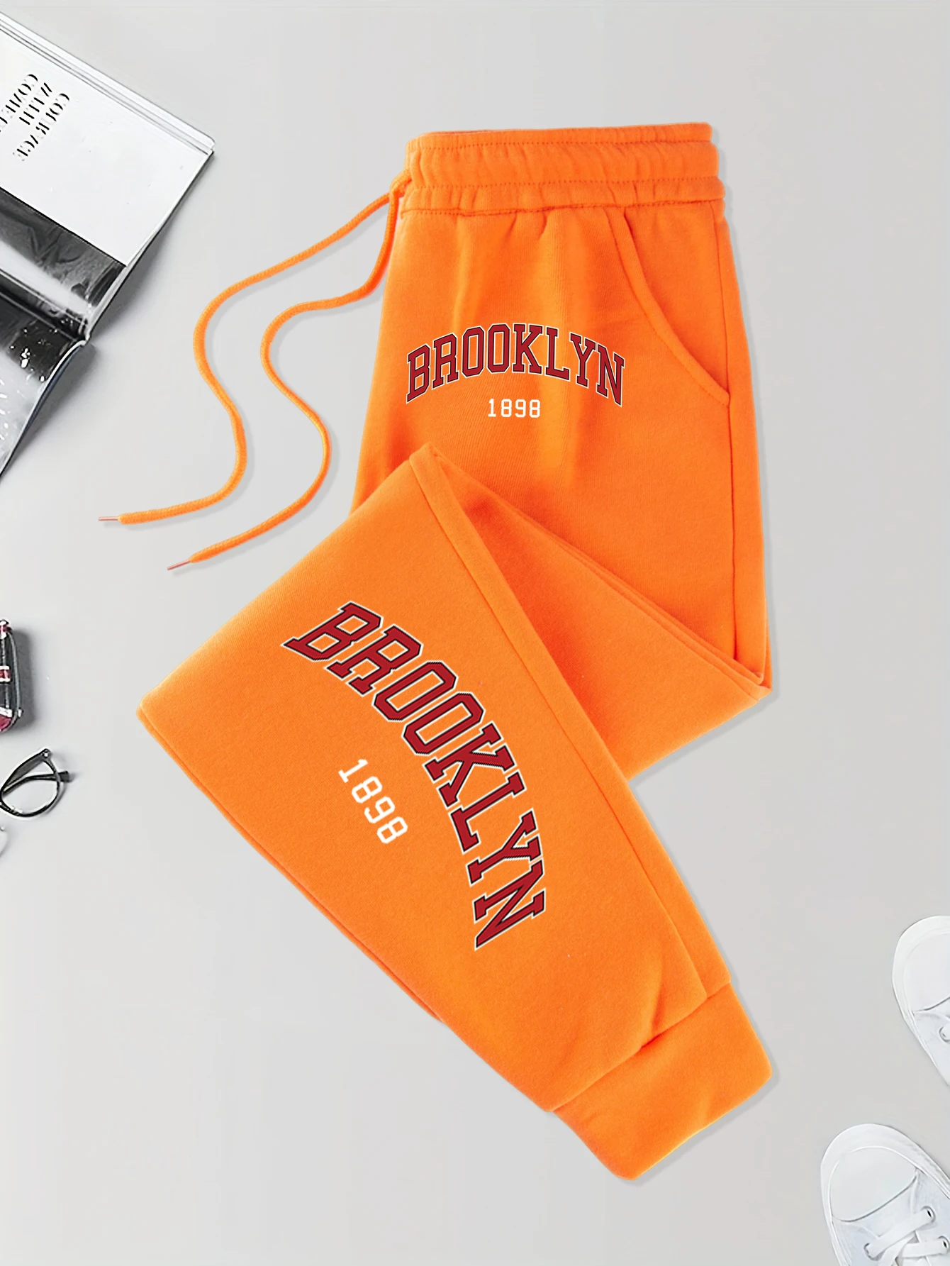 

Brooklyn 1848, мягкие бритвы с эластичной резинкой на талии, модные длинные брюки унисекс на шнурке, уличные повседневные спортивные штаны, теплые осенние брюки