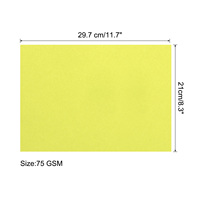 50 Sheets Colorful DIY Kids Handmade Origami Colored Copy Paper Printer Paper for Office Printing 8.5x11\