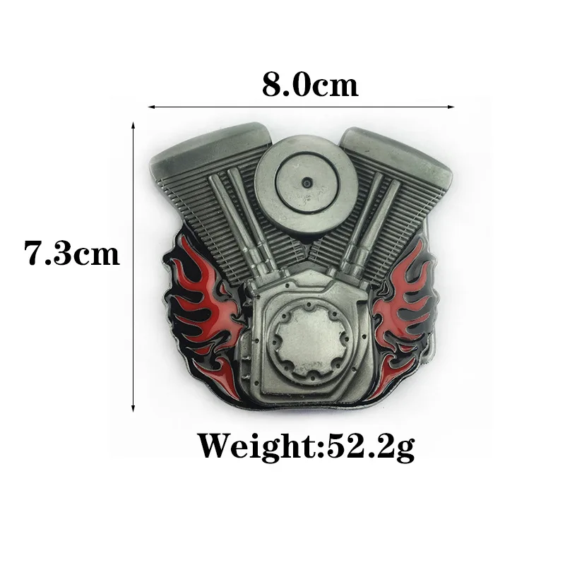 오토바이 엔진 펑크 벨트 버클, 오토바이 스타일, 패션 펑크 날개, 남성용 버클