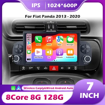 Radio con Android 16 para Fiat Panda 2013-2020, CarPlay Inalámbrico, GPS, Navegación, Reproductor Multimedia, Video, Audio, Unidad Principal 1