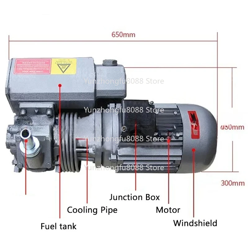 XD-020 220V 380V Rotary Vane Vacuum Pumps Suction Pump Vacuum Machine Motor Rotary Vane Vacuum Pumps for Blister Machines