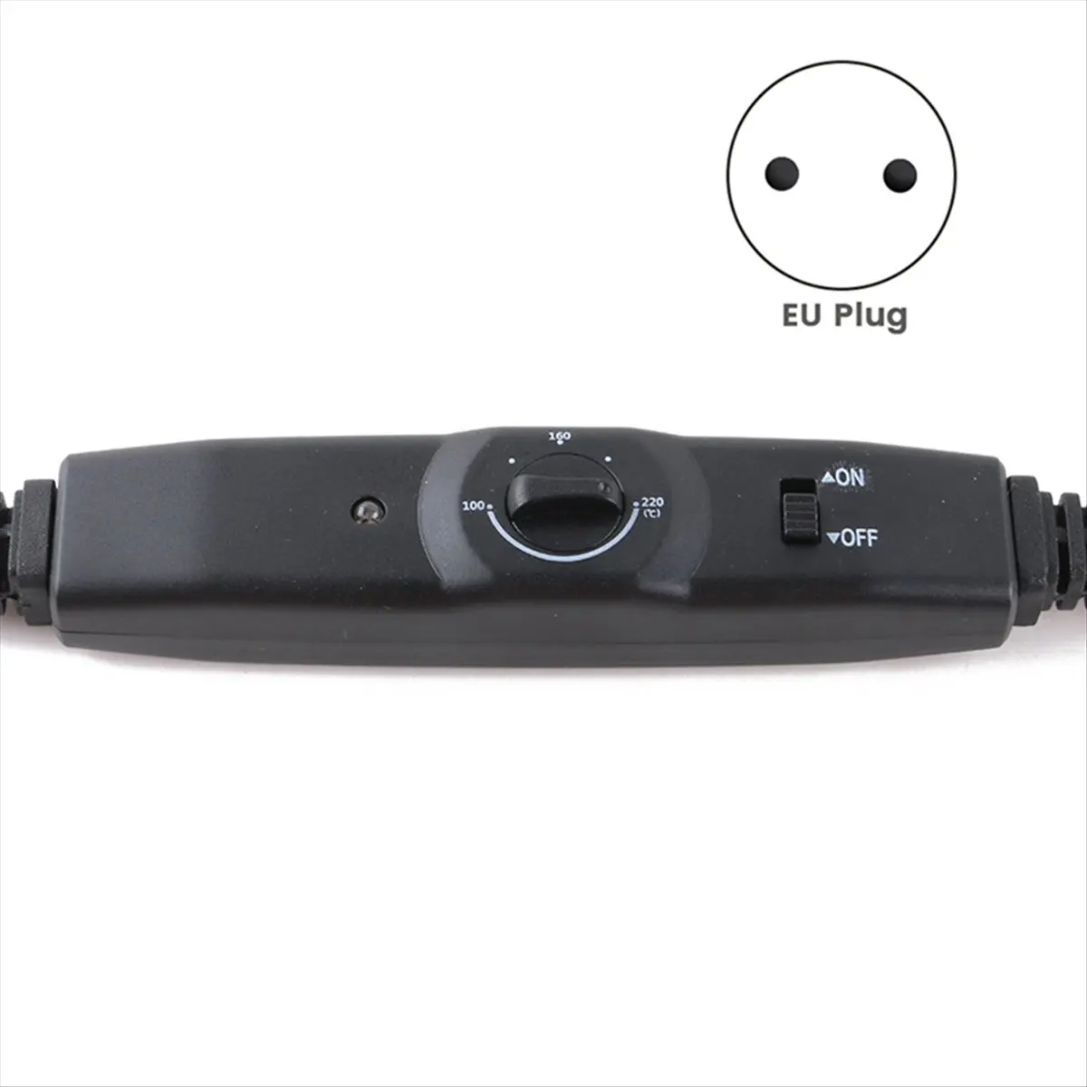 

【Promo】Профессиональная накладная челка для наращивания волос, термоутюг, соединители для волос, наконечник, шарнир, кератиновый инструмент для наращивания волос с вилкой стандарта США