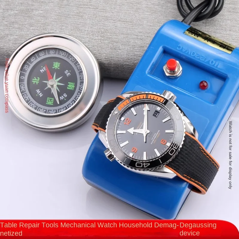 2PCS Watch Demagnetization Tool And Compass Mechanical Watch Demagnetizer Time Adjustment Proofreading Repair Test Kits