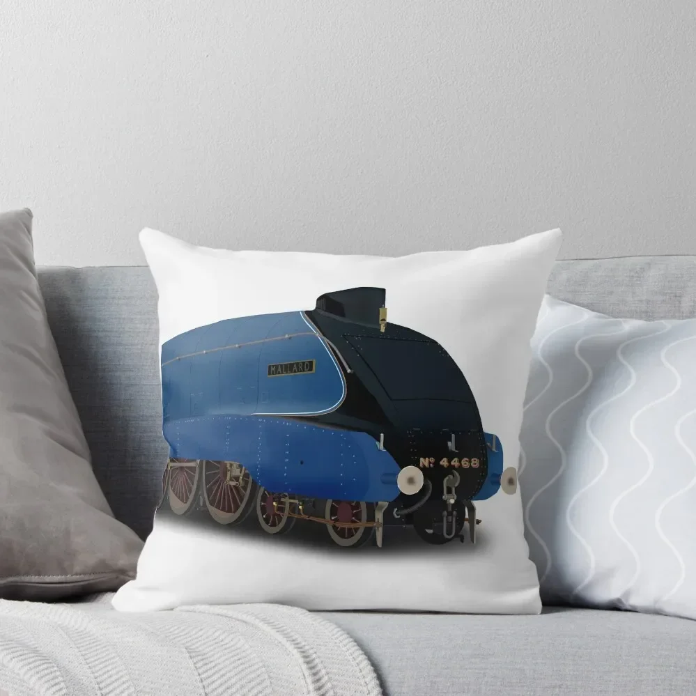 

LNER 4468 Mallard Steam Train Throw Pillow Decorative Cushion Decorative pillow case pillow