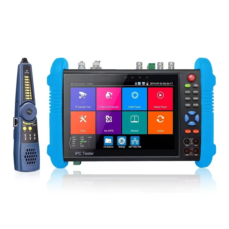

4K Security Camera IPC Tester Full Function 8MP Analog TVI CVI AHD CVBS Network Cable Test TDR Break Point