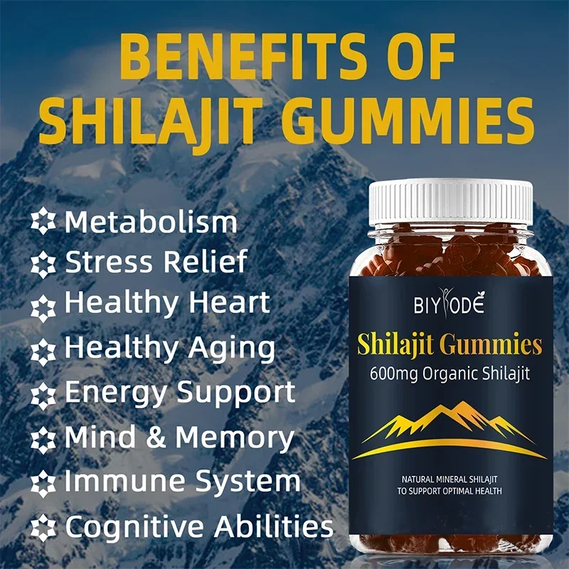 60 pills Shilajit gummies health food