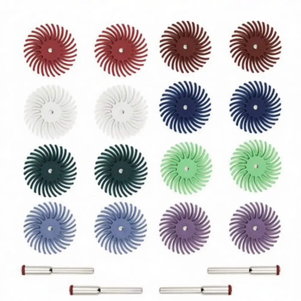 Abrasive Cyclone Flap Wheel Polishing Bit For Wood Carving Olive Pit Bodhi Root Grinding Detail Finishing Rotary Tool Accessory
