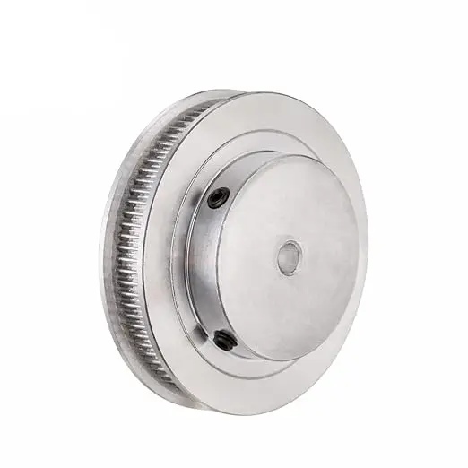 2PCS 80 Teeth 2GT Aluminum Timing Pulley 5mm Bore Double Flange for 6mm Width Belt