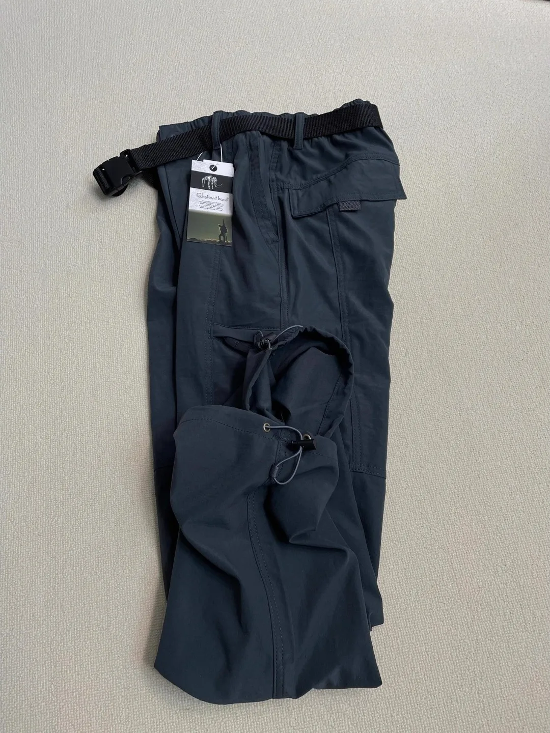 

Men's Winter Warm Fce Lined Tee-in-One Waterproof Windproof ell Trousers Outdoor Workwear Ski Pants Deep ey