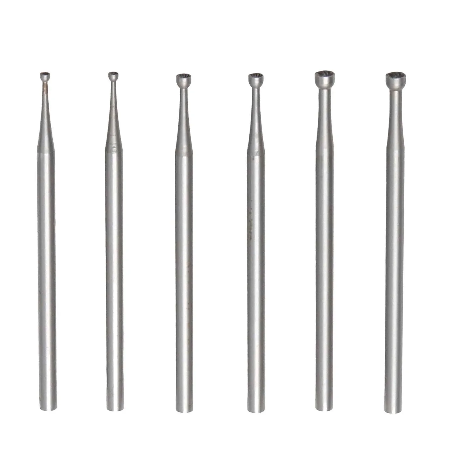 

6pcs Round Cup Burr Jewelry Making Burs Wire Rounder Bits Wood Carving Cutter Cup Sleeve For Rotating Tools Drills Grinders