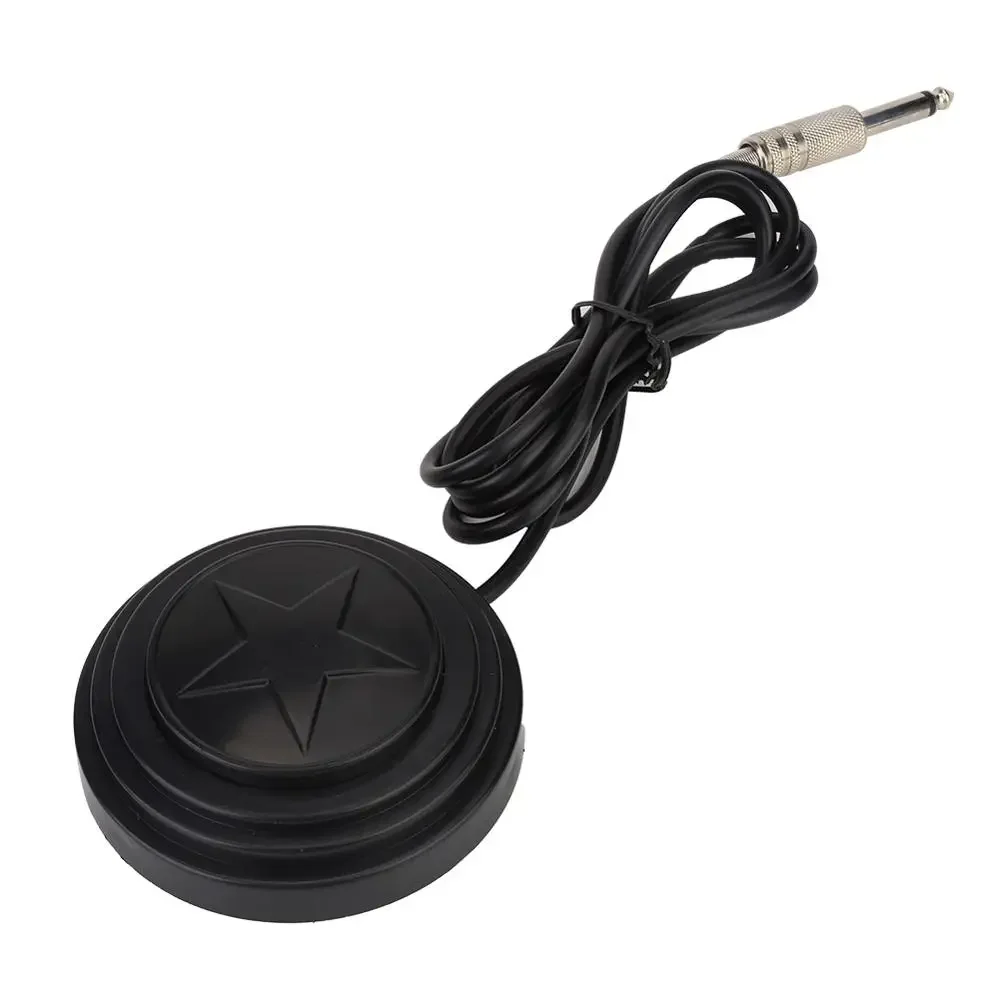 1.5m Black Round 5 Star Tattoo Foot Pedal Switch for Tattoo Machine Power Supply Accessory Equipment Footswitch Tattoos Supplies