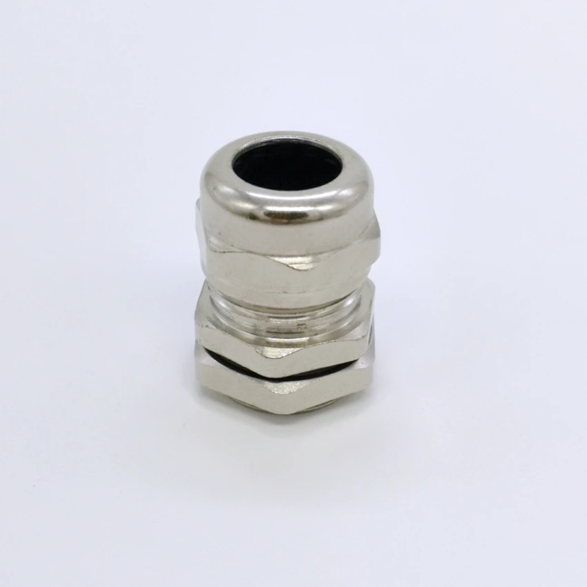 5pcs Cable Gland  M10X1 M12x1.5  for 3-3.6mm Cable Zinc Alloy Nickel Plated Connector