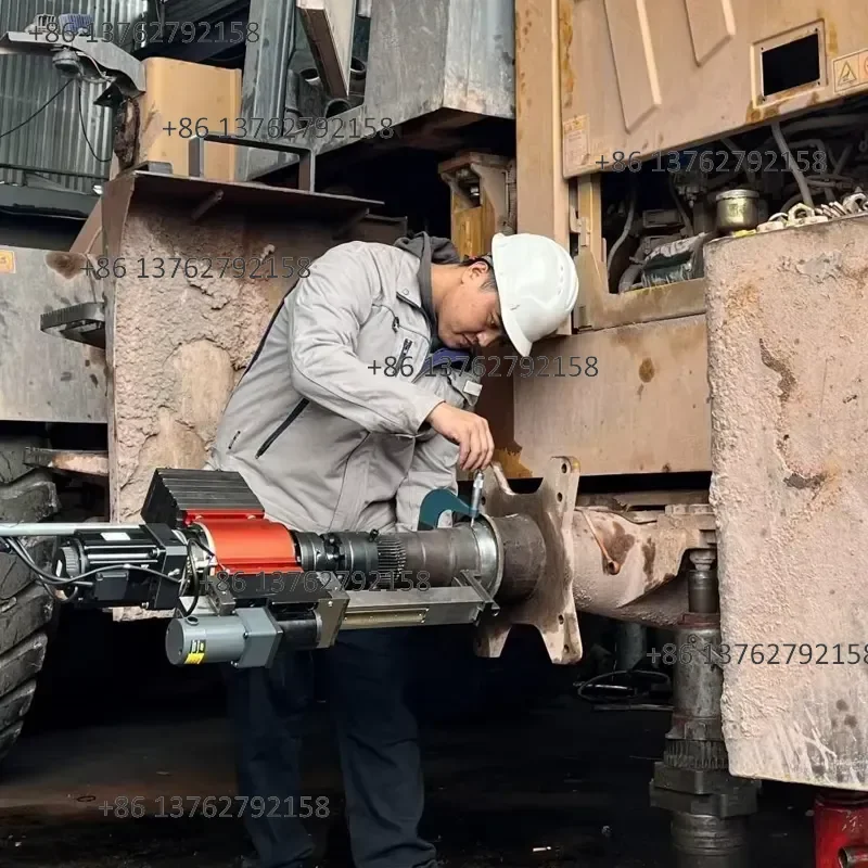 【2026】 T80 Portable Horizontal Engine Journal Lathe CNC Automatic Turning Welding Machine Motor 2-Axis Truck Repair Field