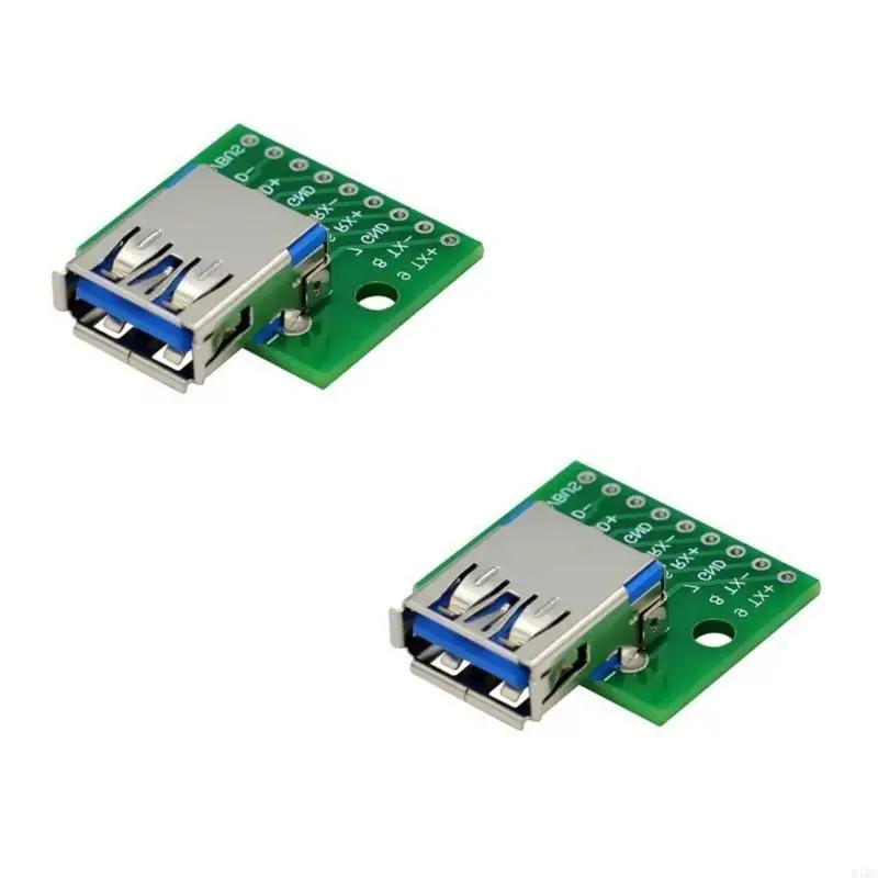 H7BC USB3.0 Female to DIP Adapter Board 2.54mm Pitches USB3.0 DIP Module for Highly Speed Data Transfer and Easy Integration
