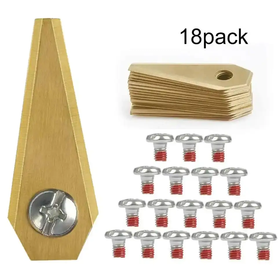 9/18PCS lama di ricambio per tosaerba Robot 49*19*1MM taglierina per tosaerba durevole antiruggine per Bosch Indego facile da installare attrezzo da giardino