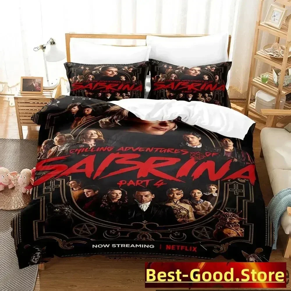 

Movie Chilling Adventures of Sabrina Bedding Set Print With Pillowcase Bed Duvet Cover Soft Single Double Queen Super King Size