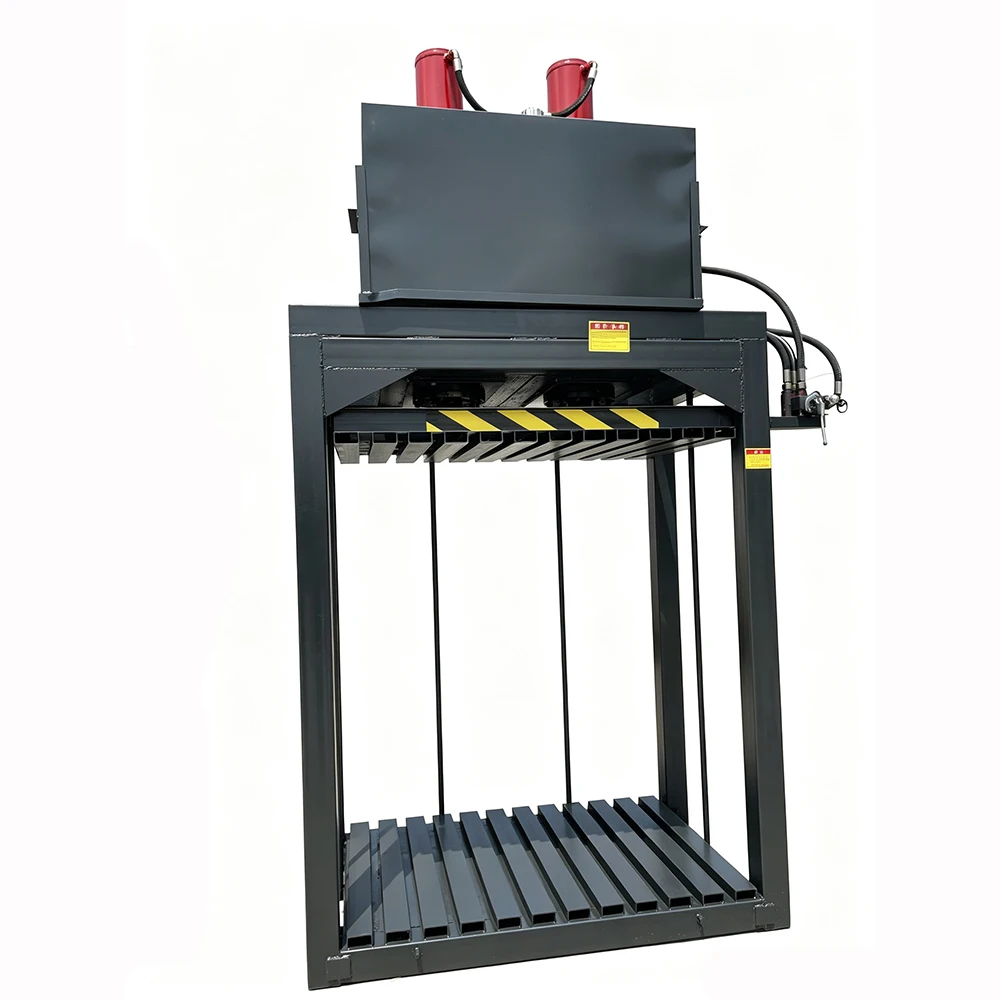 Doorless Vertical Hydraulic Baler For Compressing Old Clothes