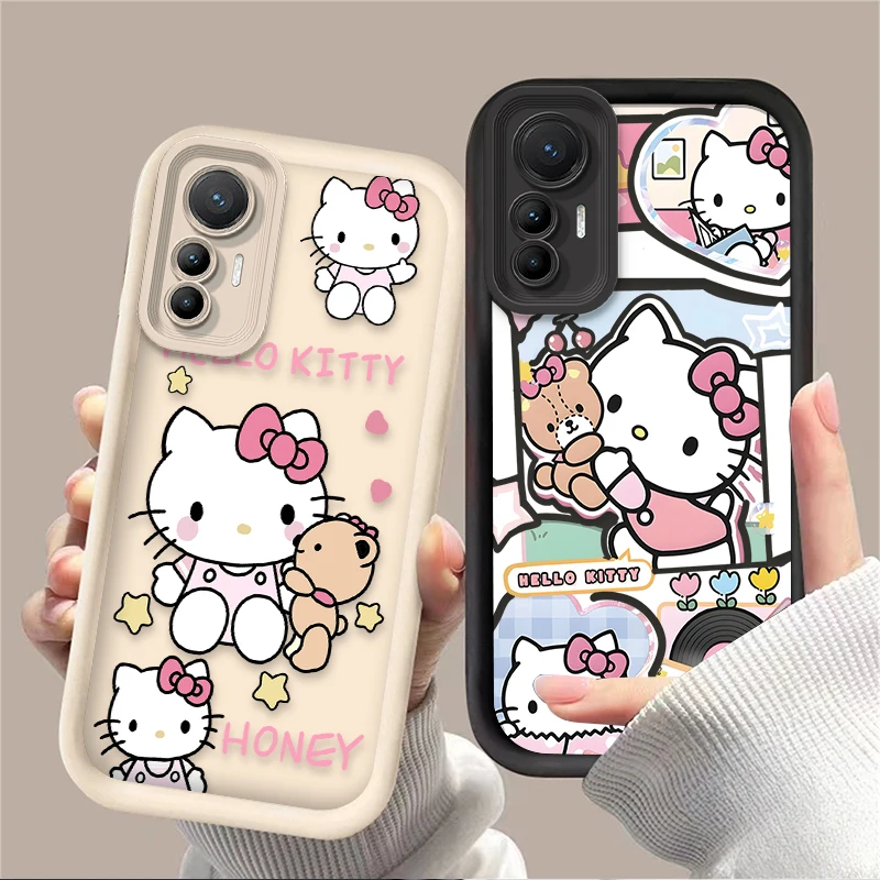 Hello Kitty Graphic Case for Xiaomi 14T 13T 12T 11T 13 12 11 Lite 5G NE POCO X6 X5 F6 F5 F3 X4 GT X3 NFC M5S C65 M6 Pro Cover